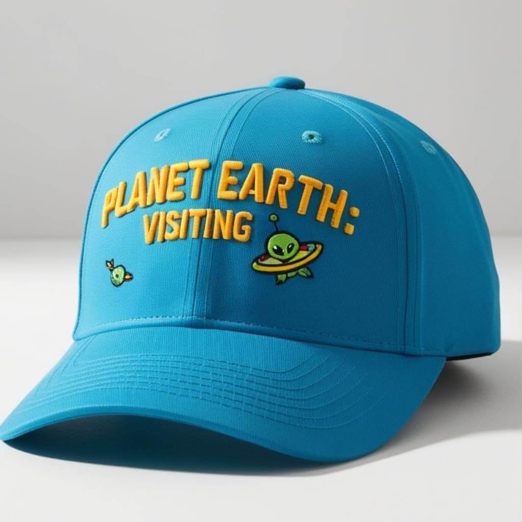 Imagen de Gorro celeste Planet Earth Visiting