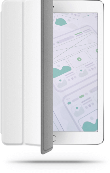 Imagen tablet con texto de UX