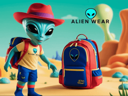 Card Landing Alien Wear